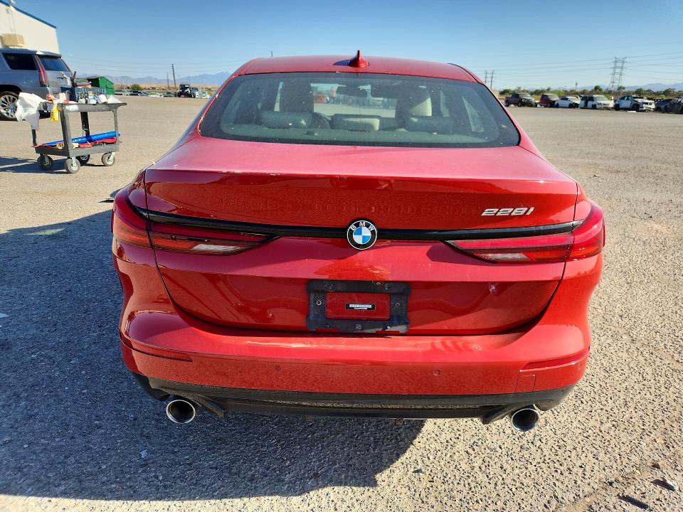 2022 BMW 2er VIN WBA53AK07N7J99608 COPART salvage auction — FRONT END, Az - Cert Of Title - Salvage, sold $4,550 on 2026-07-31 (photo 6)