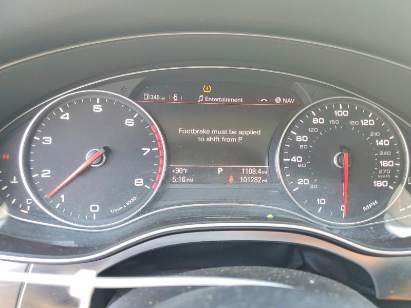 2012 Audi A7 VIN WAUSGAFCXCN006985 COPART salvage auction — REAR END, WA - BILL OF SALE, sold $3,950 on 2026-07-06 (photo 9)