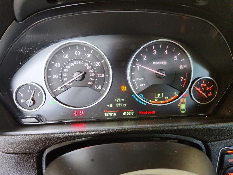 2015 BMW 3er VIN WBA3B1G5XFNT07005 COPART salvage auction — FRONT END, Mn - Cert Of Title-Prior Salvage, sold $875 on 2026-08-11 (photo 9)