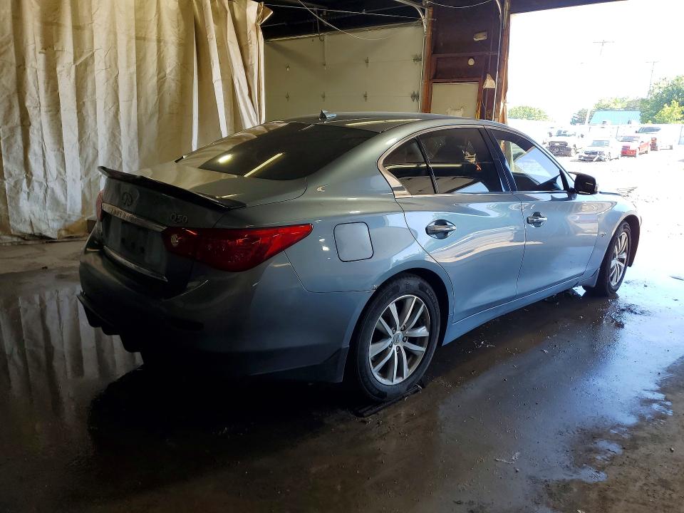 2015 Infiniti Q50 VIN JN1BV7AR6FM390753 COPART salvage auction — FRONT END, Pa - Certificate Of Salvage, sold $175 on 2026-07-30 (photo 3)