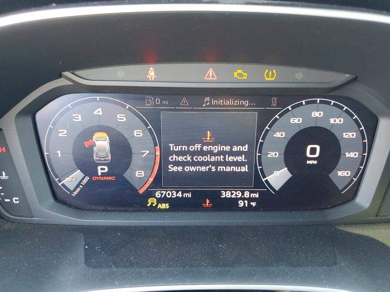 2019 Audi Q3 VIN WA1AECF34K1077356 COPART salvage auction — SIDE, CA - SALVAGE CERTIFICATE, sold $5,800 on 2026-07-15 (photo 9)