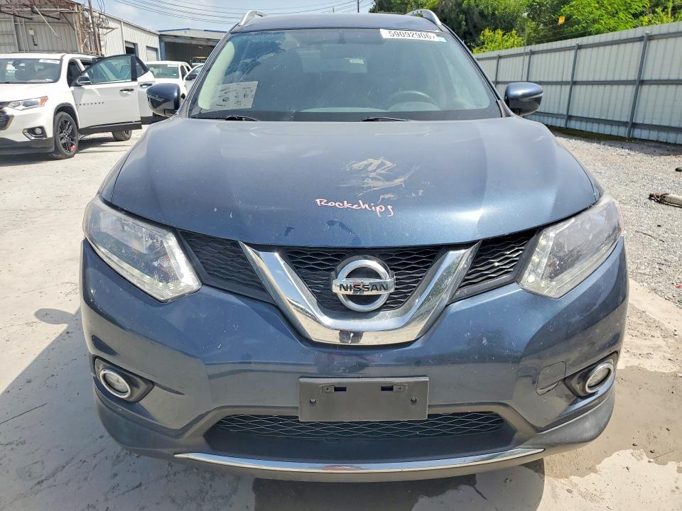 2016 Nissan Rogue VIN KNMAT2MT9GP667503 COPART salvage auction — REAR END, Tx - Salvage Vehicle Title, sold $2,750 on 2026-07-14 (photo 5)