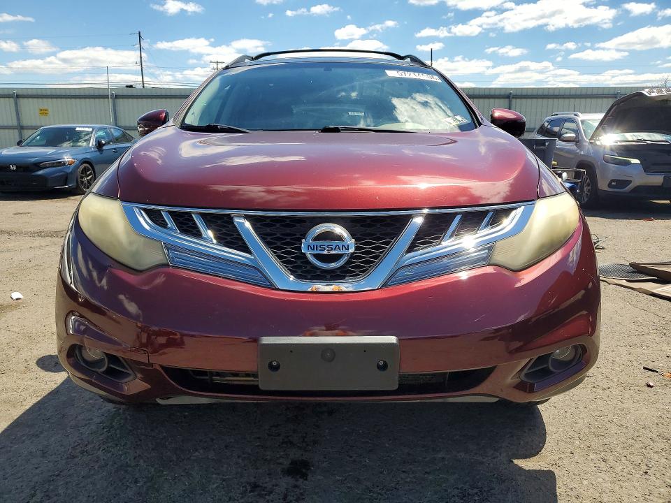 2012 Nissan Murano VIN JN8AZ1MW0CW233316 COPART salvage auction — REAR END, Pa - Certificate Of Salvage, sold $400 on 2026-07-17 (photo 5)