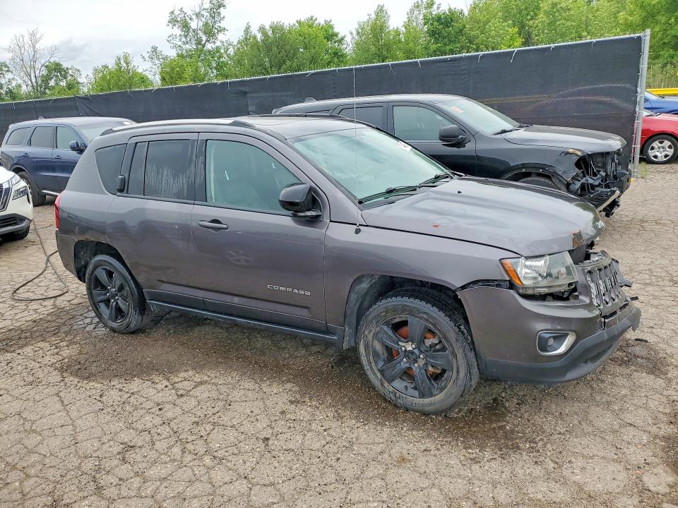 2017 Jeep Compass VIN 1C4NJCEB2HD163090 COPART salvage auction — FRONT END, Mi - Certificate Of Title, sold $675 on 2026-07-09 (photo 4)