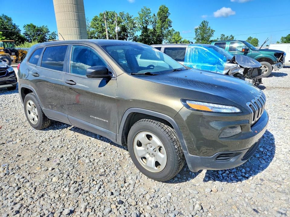 2014 Jeep Cherokee VIN 1C4PJMAB5EW295796 COPART salvage auction — REAR END, Id - Certificate Of Title, sold $975 on 2026-07-09 (photo 4)