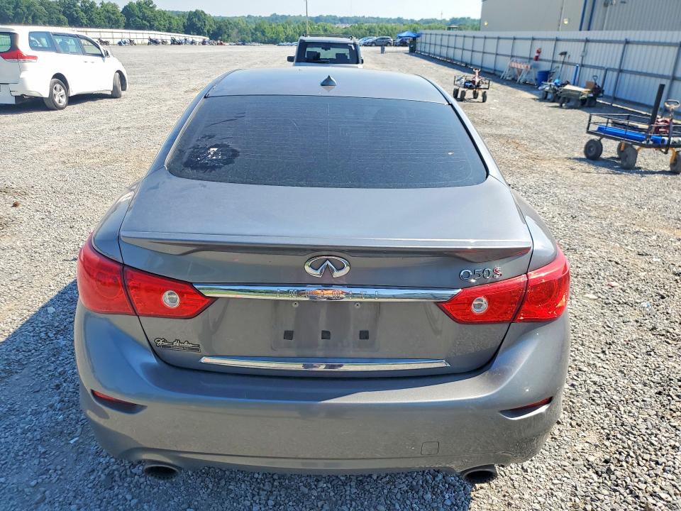 2016 Infiniti Q50 VIN JN1FV7AP8GM420708 COPART salvage auction — FRONT END, Nc - Salvage Certificate Of Title, sold $500 on 2026-07-29 (photo 6)
