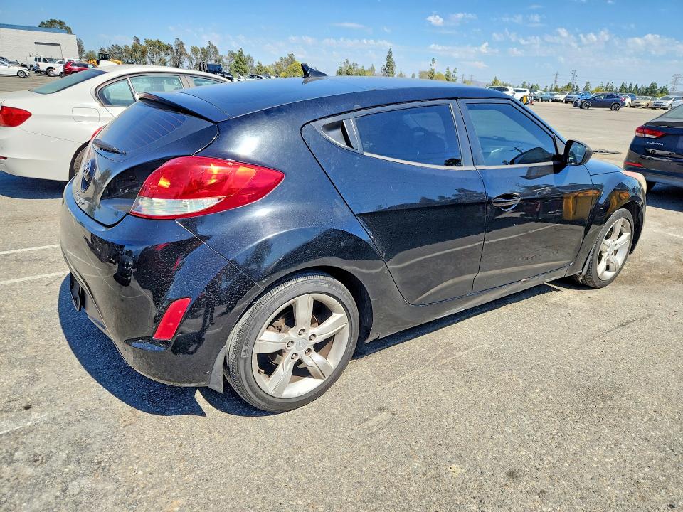 2013 Hyundai Veloster VIN KMHTC6ADXDU094536 COPART salvage auction — SIDE, Ca - Salvage Certificate, sold $625 on 2026-07-14 (photo 3)