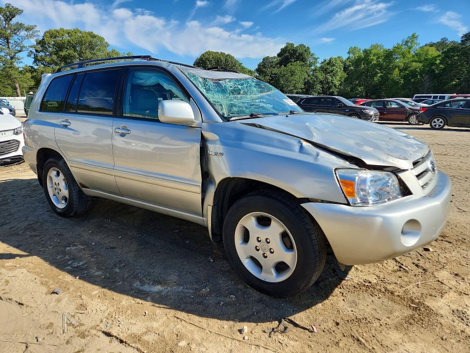 2005 Toyota Highlander VIN JTEEP21A850114156 COPART salvage auction — ROLLOVER, De - Salvage Certificate, sold $625 on 2026-07-28 (photo 4)