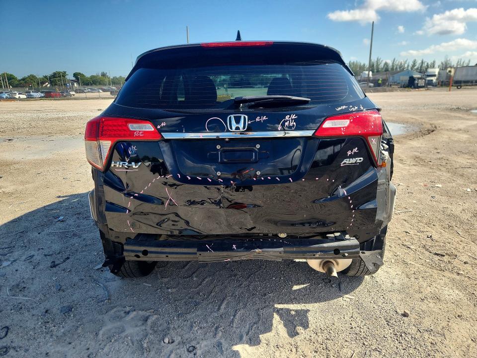 2021 Honda Hr-v VIN 3CZRU6H37MM732832 COPART salvage auction — REAR END, Fl - Cert Of Title-Rebuilt, sold $6,300 on 2026-07-02 (photo 6)