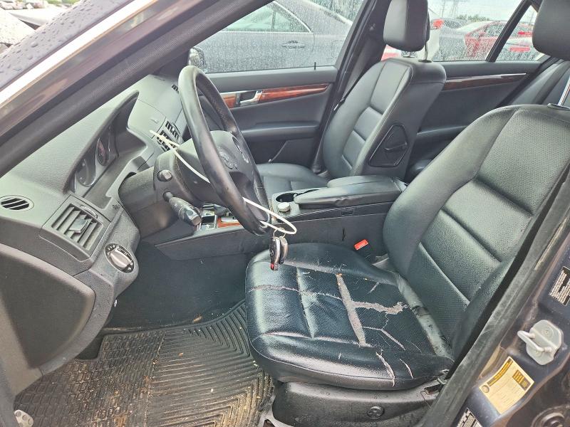 2010 Mercedes-benz C class VIN WDDGF8BB6AR127199 COPART salvage auction — FRONT END, Il - Certificate Of Title, sold $425 on 2026-07-07 (photo 7)