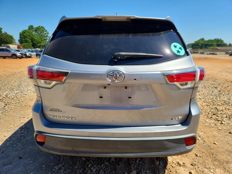 2015 Toyota Highlander VIN 5TDKKRFH9FS058960 COPART salvage auction — SIDE, AL - CERT OF TITLE-SALVAGE TITLE, sold $7,500 on 2026-07-29 (photo 6)