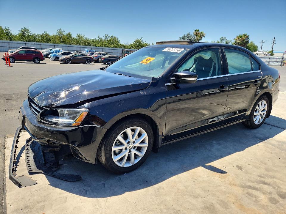 2017 Volkswagen Jetta VIN 3VWDB7AJ7HM341042 COPART salvage auction — FRONT END, Ca - Salvage Certificate, sold $1,500 on 2026-07-30 (photo 1)