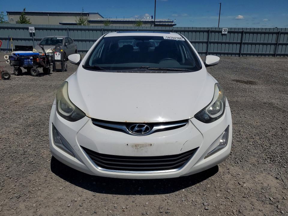 2016 Hyundai VIN KMHDH4AE4GU494762 COPART salvage auction — REAR END, On - Permit No Brand - Unfit, sold $800 on 2026-07-09 (photo 5)