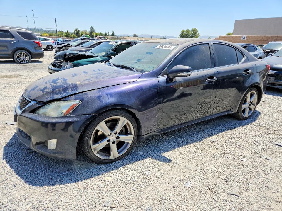 2010 Lexus Is VIN JTHBF5C23A5118936 COPART salvage auction — FRONT END, Ca - Cert Of Title-Salvaged, sold $600 on 2026-07-22 (photo 1)