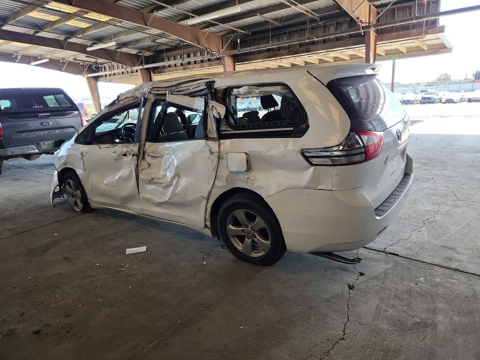 2015 Toyota Sienna VIN 5TDZK3DC5FS600753 COPART salvage auction — ALL OVER, Ca - Dlr/Dis/Exp Only Salvage Title, sold $1,250 on 2026-07-27 (photo 2)