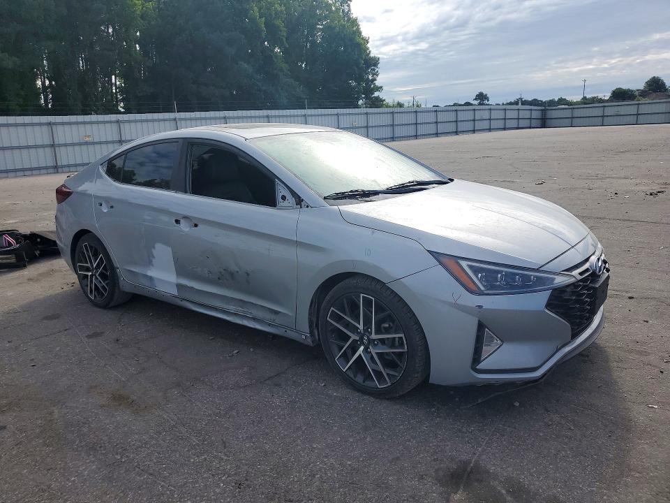 2020 Hyundai Elantra VIN KMHD04LB2LU085101 COPART salvage auction — SIDE, Nc - Salvage Certificate Of Title, sold $2,600 on 2026-07-28 (photo 4)