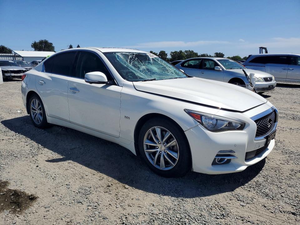 2016 Infiniti Q50 VIN JN1EV7AR3GM345073 COPART salvage auction — VANDALISM, Ca - Salvage Certificate, sold $2,050 on 2026-07-14 (photo 4)