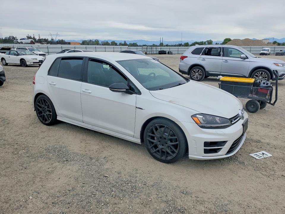 2016 Volkswagen Golf r VIN WVWUF7AU9GW141666 COPART salvage auction — BURN, CA - NON-REPAIRABLE VEHICLE CERT, sold $2,400 on 2026-07-24 (photo 4)