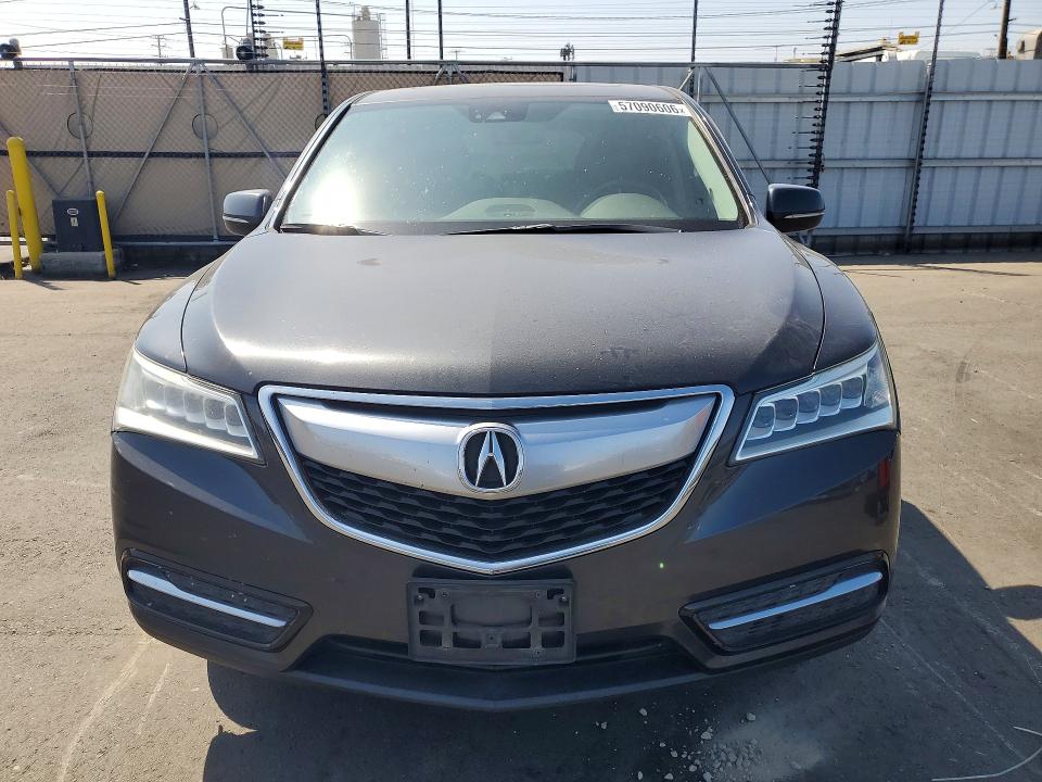 2016 Acura VIN 5FRYD4H47GB026160 COPART salvage auction — FRONT END, Ca - Salvage Certificate, sold $1,700 on 2026-07-27 (photo 5)
