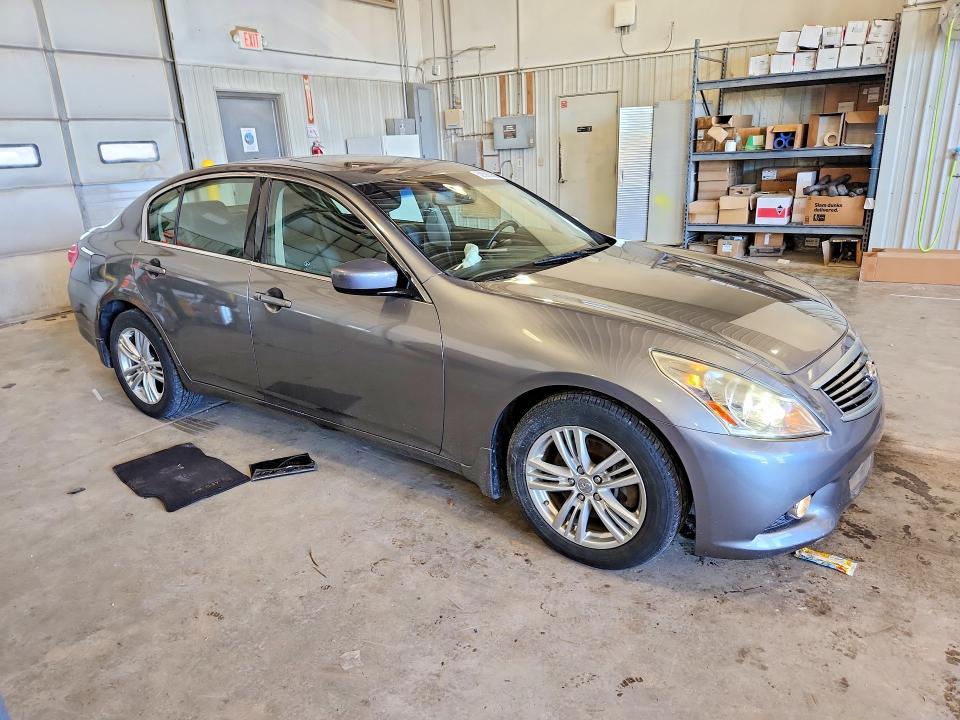 2013 Infiniti G VIN JN1CV6AR7DM357160 COPART salvage auction — UNDERCARRIAGE, MO - SALVAGE CERTIFICATE OF TITLE, sold $350 on 2026-07-28 (photo 4)
