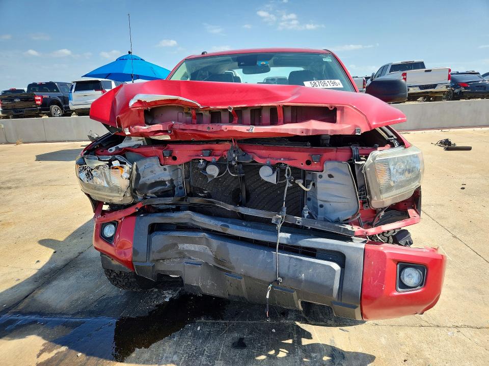 2019 Toyota Tundra VIN 5TFUW5F13KX807734 COPART salvage auction — FRONT END, TX - SALVAGE VEHICLE TITLE, sold $9,400 on 2026-07-27 (photo 5)