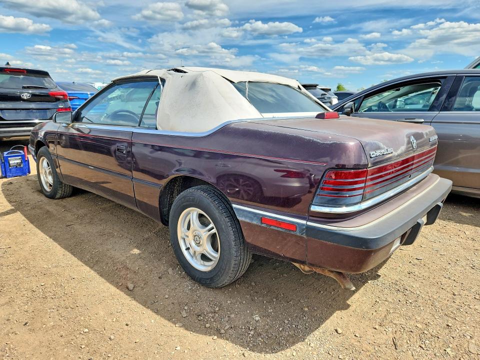 1991 Chrysler Lebaron VIN 1C3XJ4536MG100515 COPART salvage auction — SIDE, Il - Certificate Of Title, sold $275 on 2026-07-09 (photo 2)