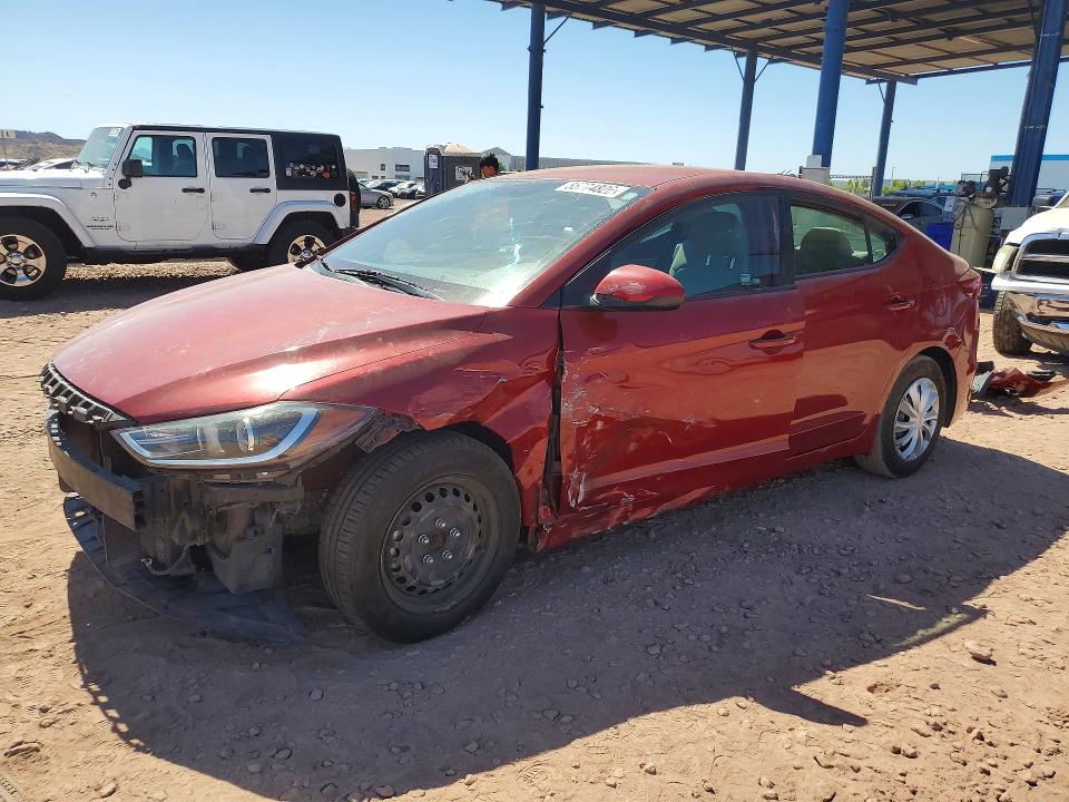 2017 Hyundai Elantra VIN KMHD74LF5HU409177 — COPART salvage auction photo