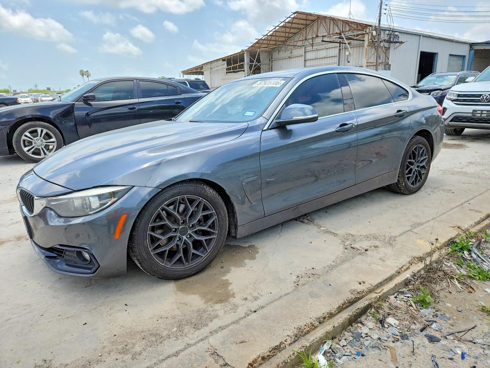 2018 BMW 4er VIN WBA4J1C5XJBG79521 COPART salvage auction — FRONT END, Tx - Salvage Vehicle Title, sold $1,100 on 2026-07-28 (photo 1)