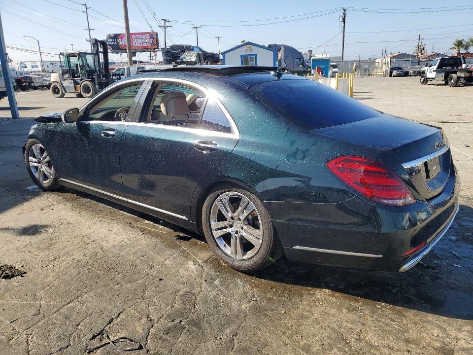 2018 Mercedes-benz S-klasse VIN WDDUG6GB9JA354737 COPART salvage auction — FRONT END, Ca - Salvage Certificate, sold $7,400 on 2026-07-16 (photo 2)