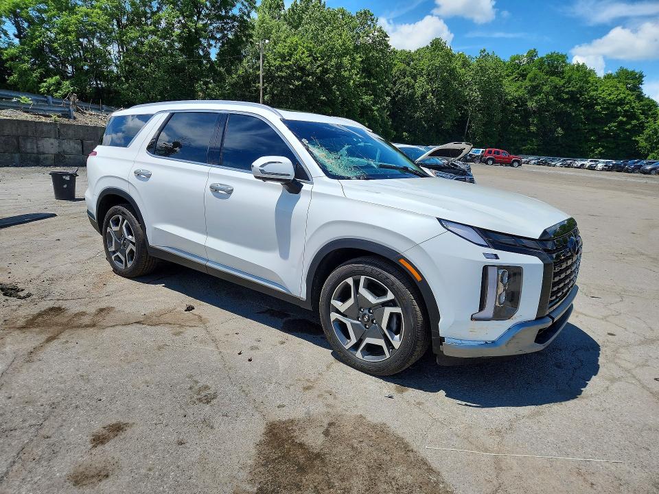 2023 Hyundai Palisade VIN KM8R5DGE4PU491804 COPART salvage auction — FRONT END, NY - MV-907A SALVAGE CERTIFICATE, sold $1,600 on 2026-07-21 (photo 4)