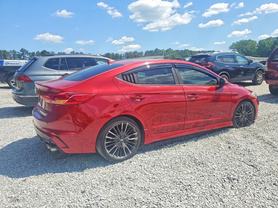 2018 Hyundai Elantra VIN KMHD04LB7JU591343 COPART salvage auction — MINOR DENT/SCRATCHES, Ga - Cert Of Title-Salvage, sold $2,600 on 2026-07-06 (photo 3)