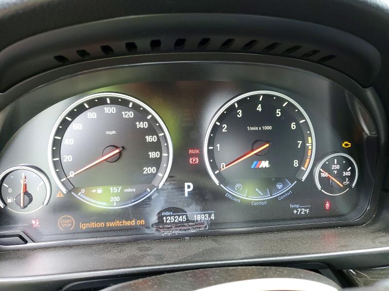 2013 BMW M5 VIN WBSFV9C58DC773514 COPART salvage auction — UNDERCARRIAGE, Mi - Certificate Of Title, sold $2,300 on 2026-07-21 (photo 9)