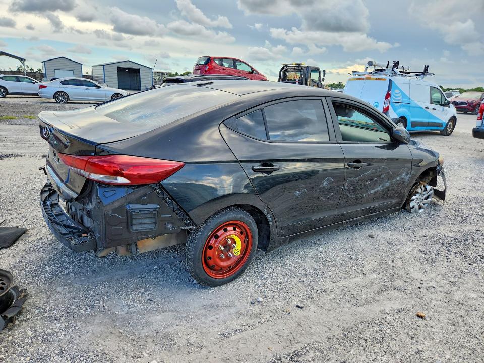 2017 Hyundai Elantra VIN KMHD74LF7HU185992 COPART salvage auction — REAR END, FL - CERTIFICATE OF TITLE, sold $1,350 on 2026-07-09 (photo 3)