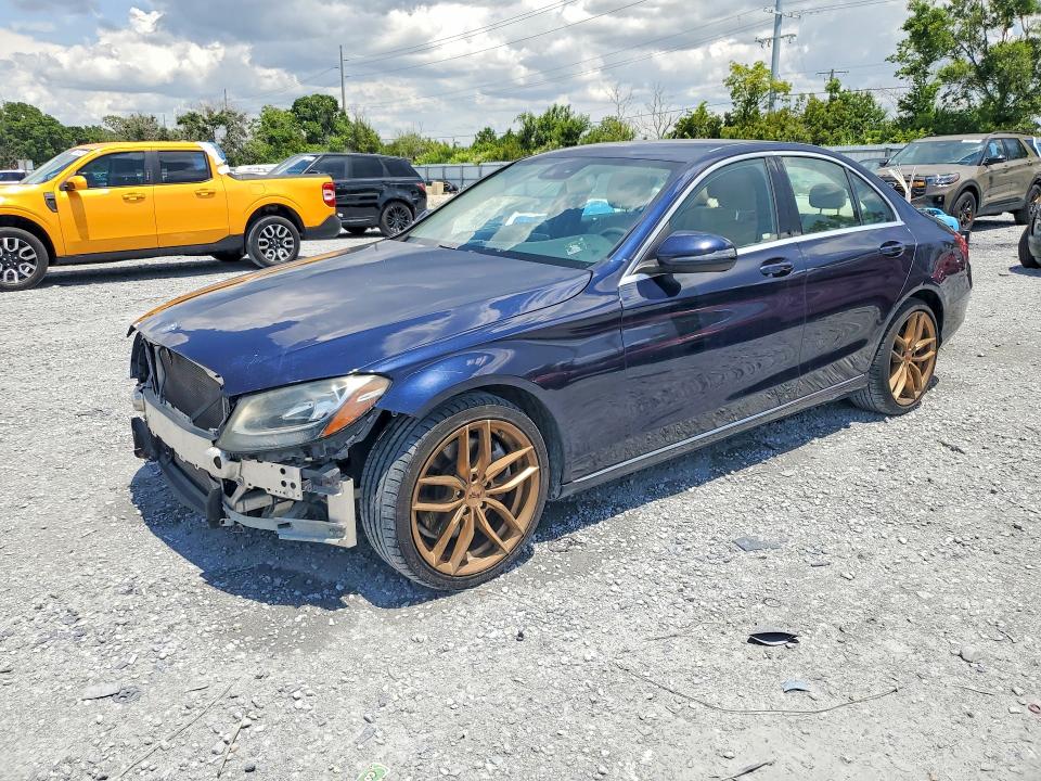 2016 Mercedes-benz C-klasse VIN 55SWF4JB4GU127862 COPART salvage auction — FRONT END, Fl - Certificate Of Title (P), sold $3,600 on 2026-07-10 (photo 1)