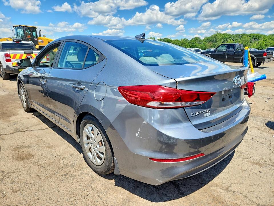 2017 Hyundai Elantra VIN KMHD74LF7HU371144 COPART salvage auction — VANDALISM, Ct - Cert Of Title-Salvage, sold $1,300 on 2026-07-28 (photo 2)
