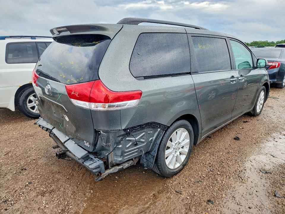 2012 Toyota Sienna VIN 5TDDK3DC2CS044357 COPART salvage auction — REAR END, Il - Salvage Certificate, sold $4,150 on 2026-07-23 (photo 3)