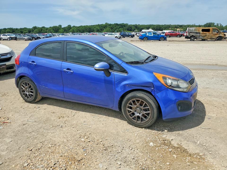 2013 Kia Rio VIN KNADN5A35D6149383 COPART salvage auction — SIDE, Ks - Cert Of Title-Salvage, sold $650 on 2026-07-09 (photo 4)