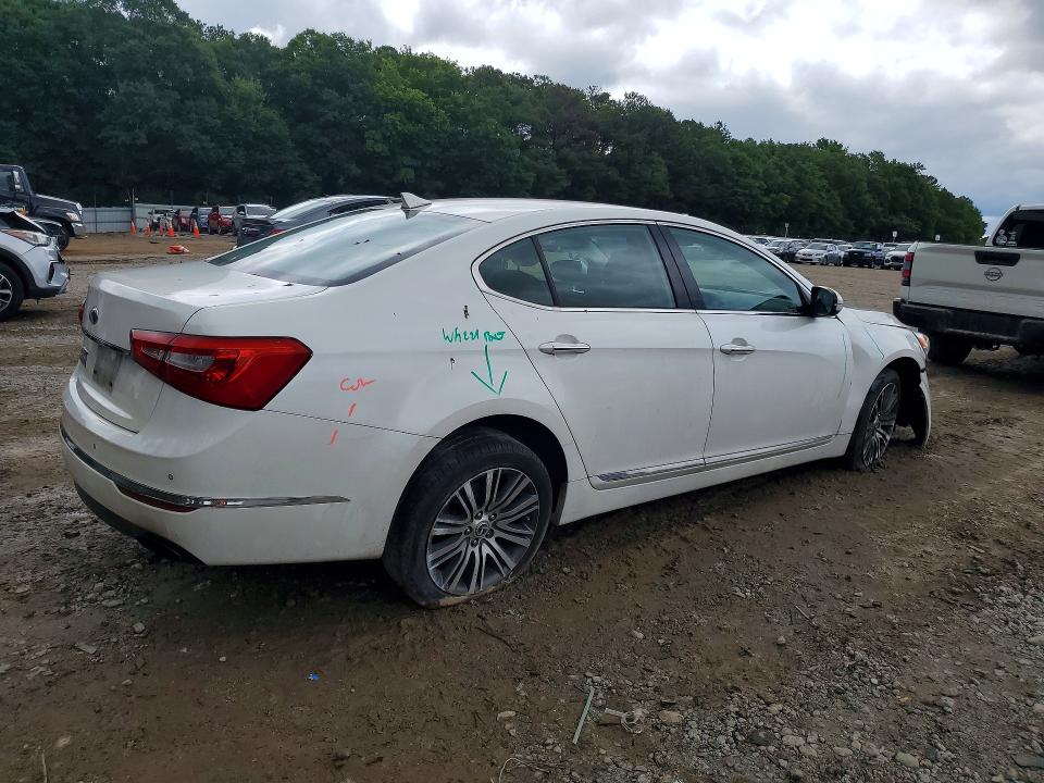 2015 Kia Cadenza VIN KNALN4D76F5168358 COPART salvage auction — FRONT END, GA - CERT OF TITLE-SALVAGE, sold $925 on 2026-07-31 (photo 3)