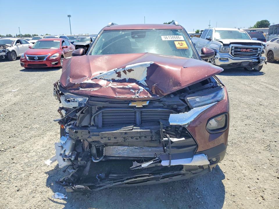 2022 Chevrolet Trailblazer VIN KL79MRSL5NB125656 COPART salvage auction — FRONT END, Ca - Salvage Certificate, sold $1,050 on 2026-07-07 (photo 5)