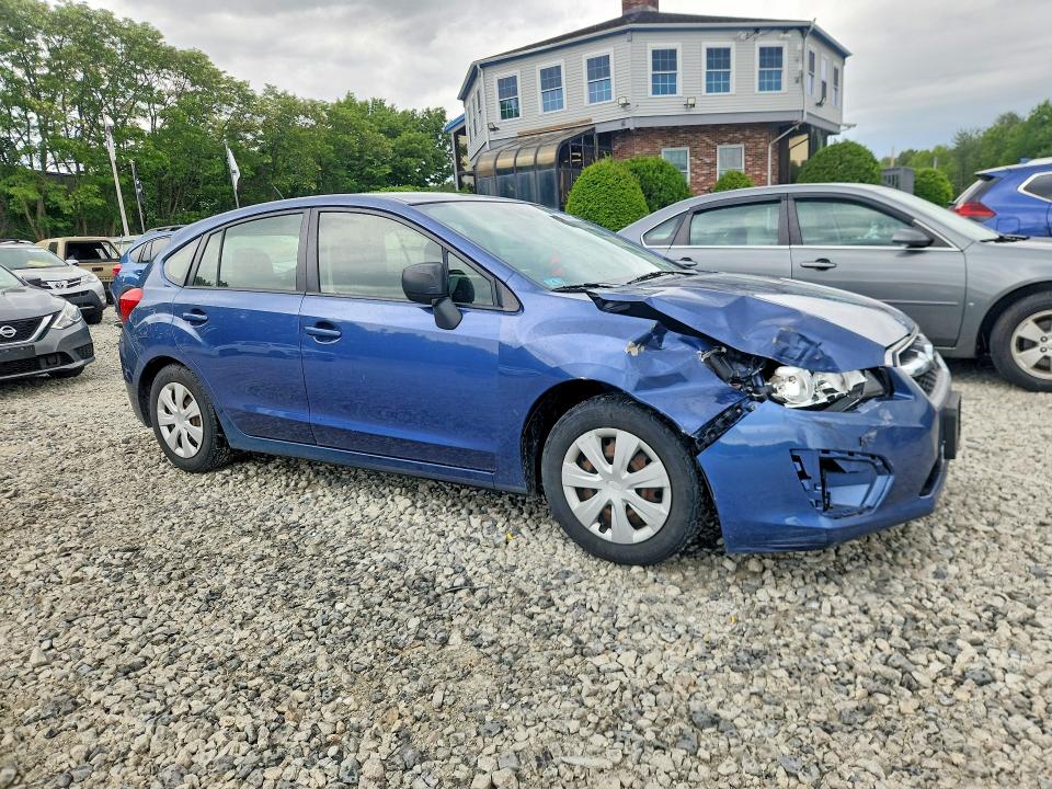 2013 Subaru Impreza VIN JF1GPAA62D1884628 COPART salvage auction — FRONT END, Ma - Cert Of Title-Reconstrctd Coll, sold $550 on 2026-07-08 (photo 4)