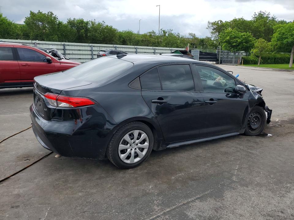 2020 Toyota Corolla VIN JTDEPRAE7LJ112762 COPART salvage auction — FRONT END, Fl - Certificate Of Destruction, sold $2,200 on 2026-07-06 (photo 3)