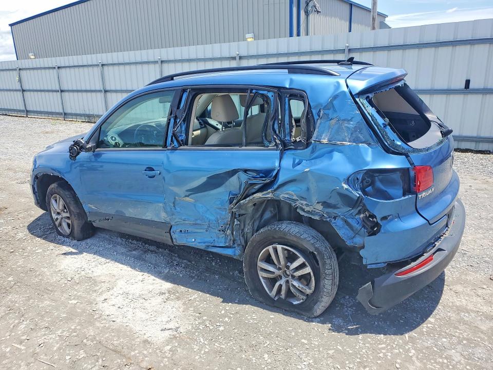 2017 Volkswagen Tiguan VIN WVGBV7AX6HK027360 COPART salvage auction — SIDE, NC - SALVAGE CERTIFICATE OF TITLE, sold $600 on 2026-08-12 (photo 2)