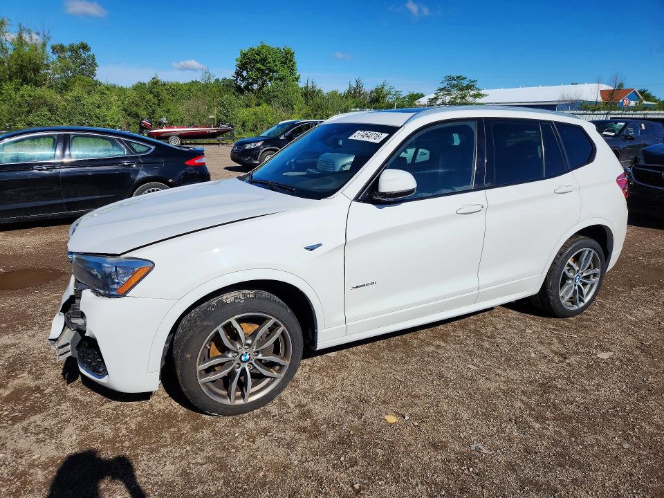 2017 BMW X3 VIN 5UXWX9C56H0T10553 COPART salvage auction — FRONT END, Oh - Cert Of Title-Salvage, sold $3,300 on 2026-07-27 (photo 1)