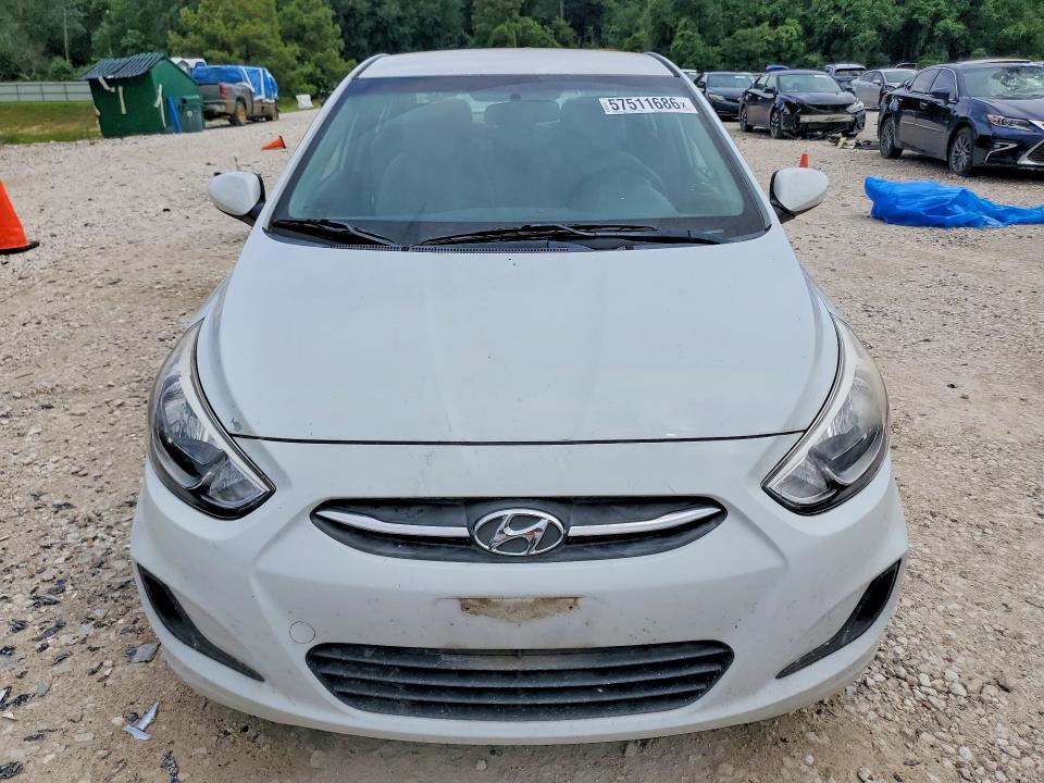 2017 Hyundai Accent VIN KMHCT4AE6HU369743 COPART salvage auction — REAR END, Tx - Salvage Vehicle Title, sold $2,000 on 2026-07-28 (photo 5)