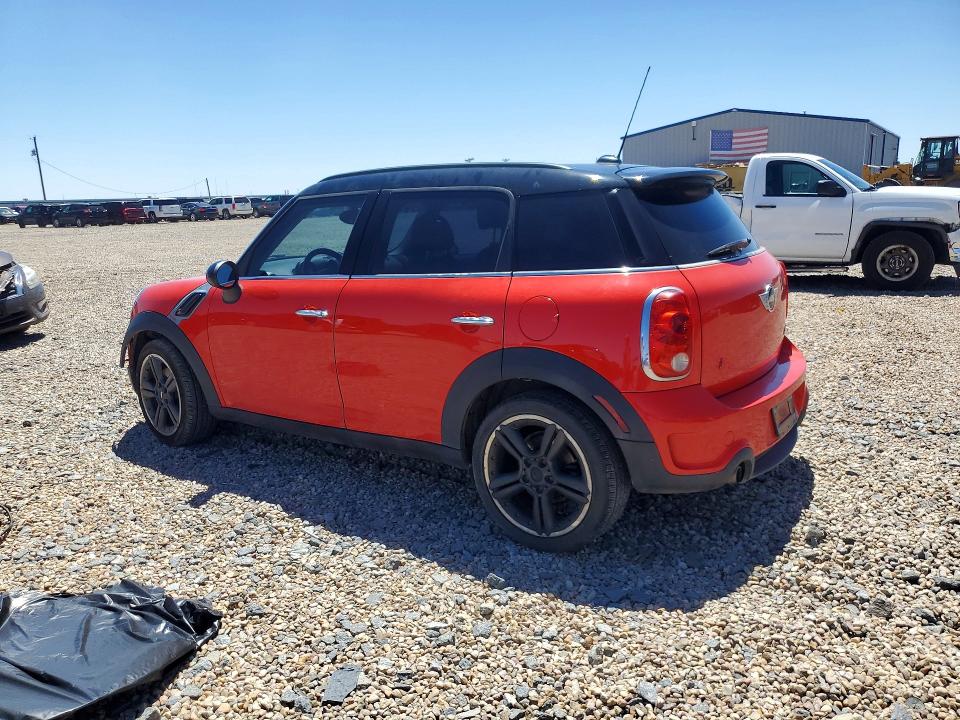 2012 Mini Cooper VIN WMWZC3C53CWM27677 COPART salvage auction — FRONT END, Tx - Salvage Vehicle Title, sold $1,550 on 2026-07-14 (photo 2)