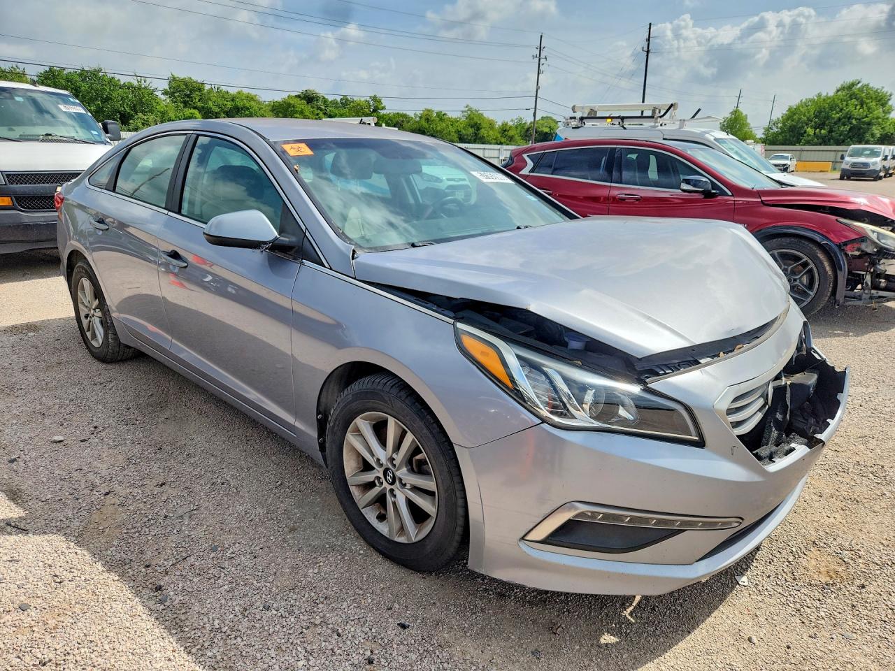 2015 Hyundai Sonata VIN 5NPE24AFXFH156066 COPART salvage auction — Front End, TX - CERTIFICATE OF TITLE, sold $175 on 2026-07-09 (photo 4)