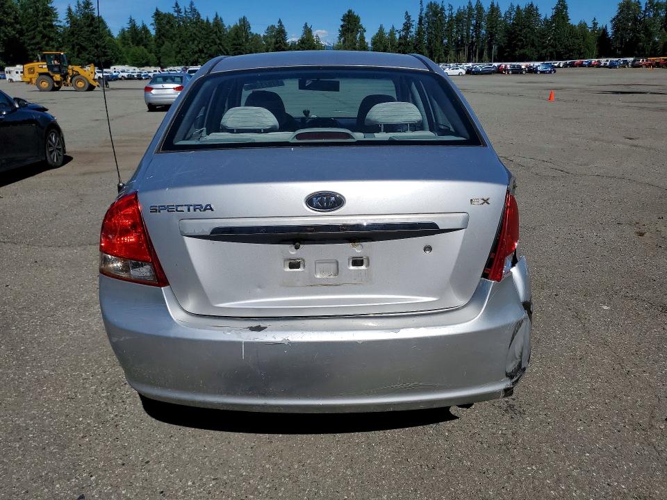 2008 Kia Spectra VIN KNAFE121885522961 COPART salvage auction — REAR END, WA - BILL OF SALE, sold $250 on 2026-07-13 (photo 6)