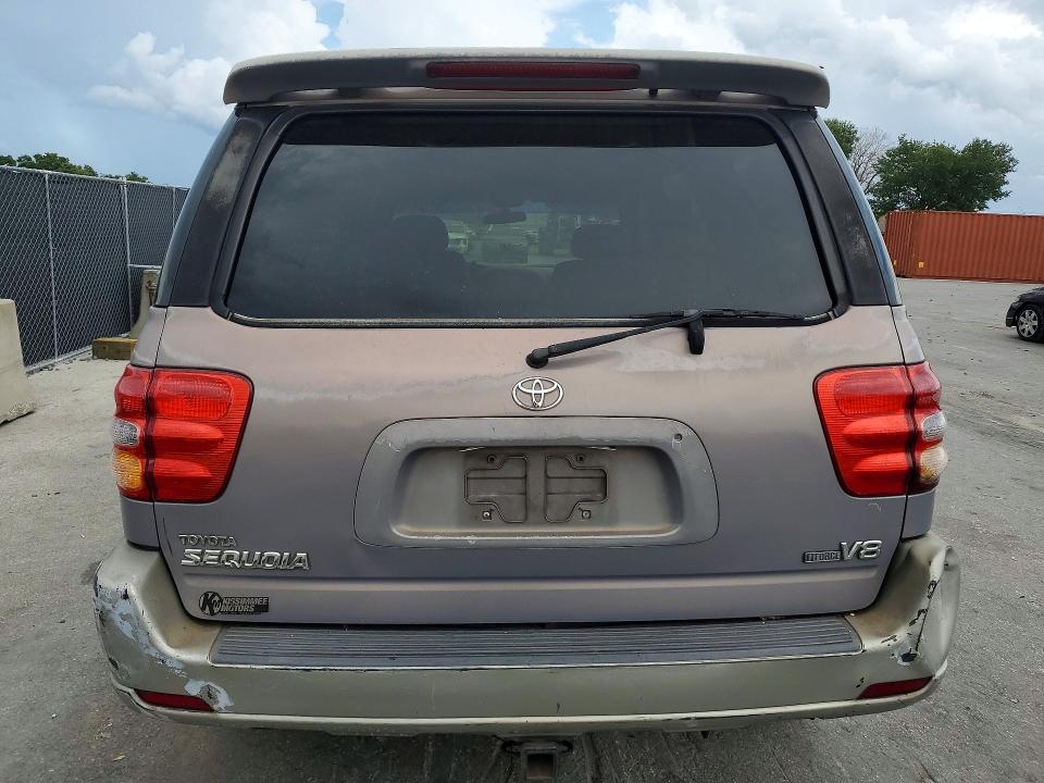 2001 Toyota Sequoia VIN 5TDZT34A21S032479 COPART salvage auction — FRONT END, Fl - Cert Of Title Slvg Rebuildable, sold $525 on 2026-07-14 (photo 6)