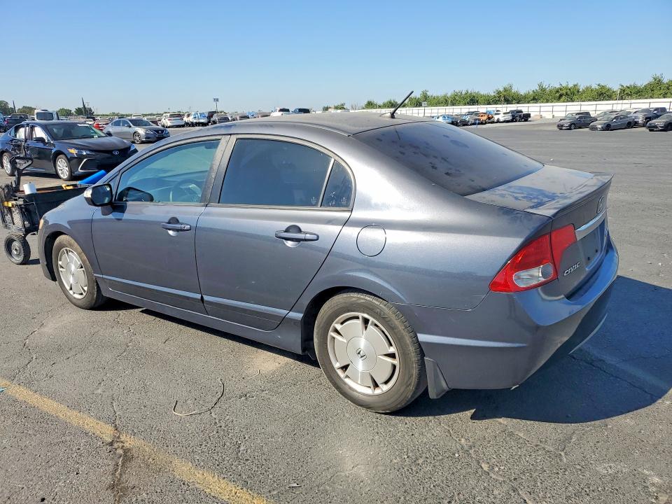 2009 Honda Civic hybrid VIN JHMFA362X9S001982 COPART salvage auction — SIDE, CA - SALVAGE CERTIFICATE, sold $325 on 2026-07-30 (photo 2)