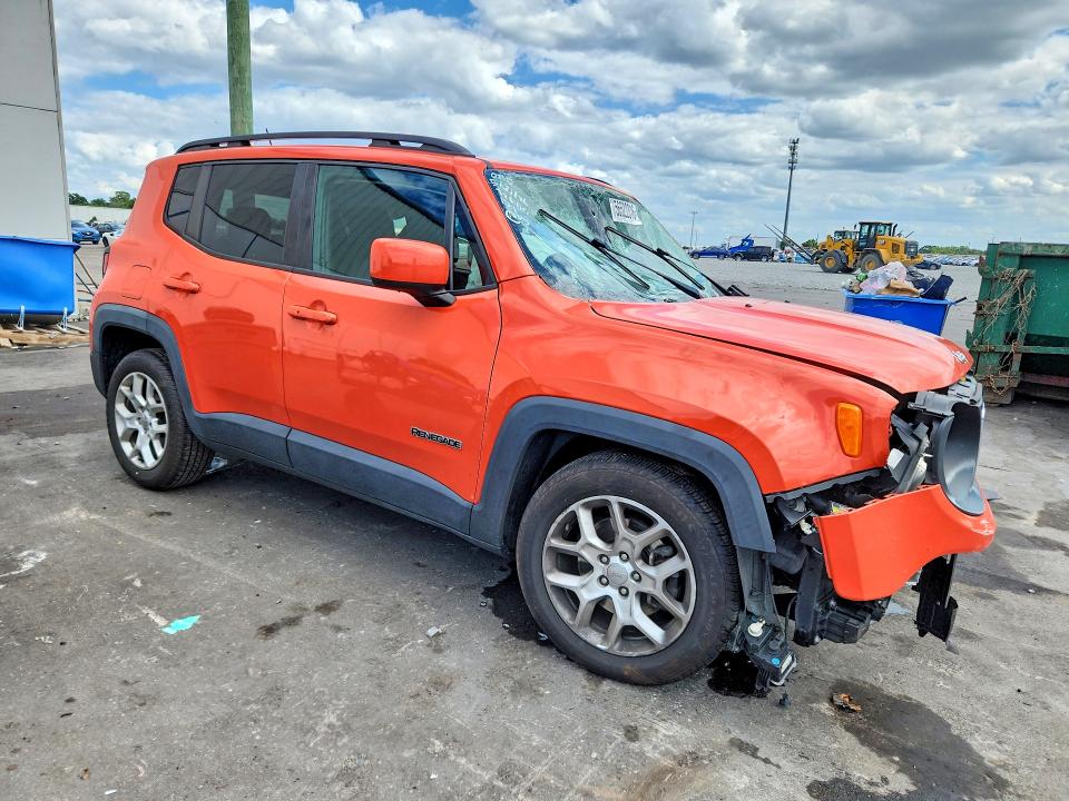 2017 Jeep Renegade VIN ZACCJABB5HPF38259 COPART salvage auction — FRONT END, Fl - Cert Of Title Slvg Rebuildable, sold $450 on 2026-07-06 (photo 4)